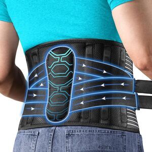 Plus Size 2XL 3XL Back Brace Lumbar Support Belt Heavy Lifting Men Women